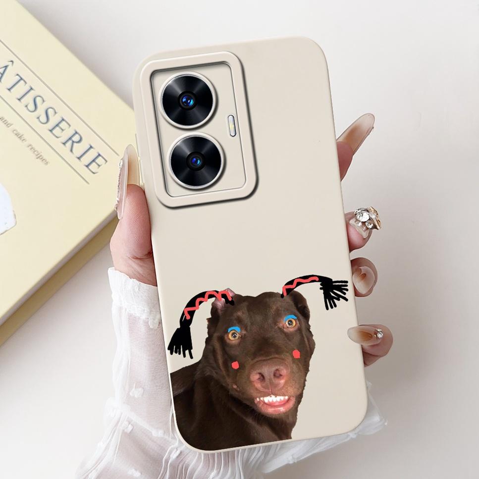 For Realme C55 6.72" Case New Cute Cartoon Print Soft Silicone Shockproof Cover For Oppo Realme C55 RMX3710 Bumper Phone Case