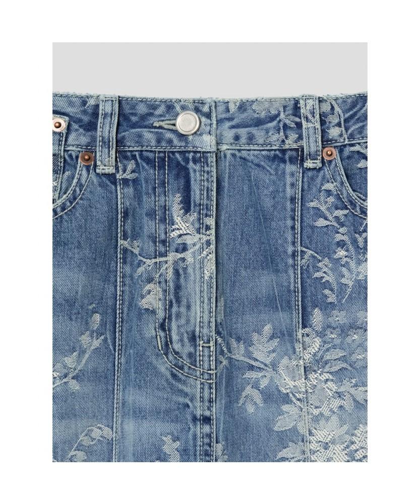 Anggae Flower Hline Skirt Blue