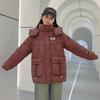 Down Cotton-padded Clothes Winter New Thickened Cotton-padded Clothes Student Loose Short Outer Coat Women