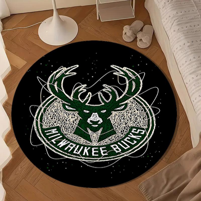Bucks Team Logo Round mat, Anti-slip Circle Carpet Chair rug For livingroom,Bedroom, doormat home decor Gift Christmas Gifts