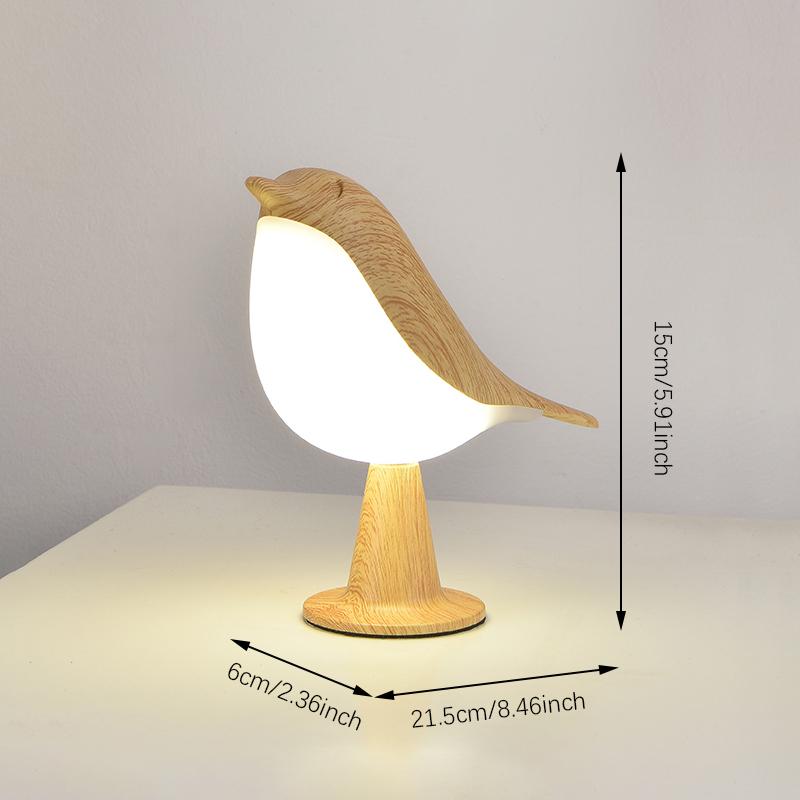 LED Magpie Night Light: Touch Control, Hanging Design, Table Lamp, Portable. Suitable for Bedrooms, Living Rooms, Weddings.