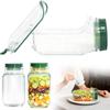 The Original Salad Pod, Salad Pod Jar Side Open, Portable Salad Container, Snack Box with Lid, Suitable for Home, Outdoor, Travel and Party (1 Pcs)