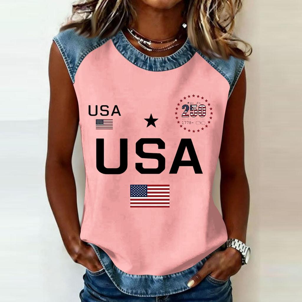Camiseta informal de manga larga para mujer con cuello redondo y estampado