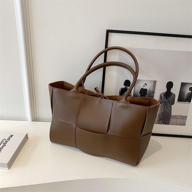 Borsa a Trama da Donna Primavera 2025 - Borsa a Spalla Versatile di Grande Capacità