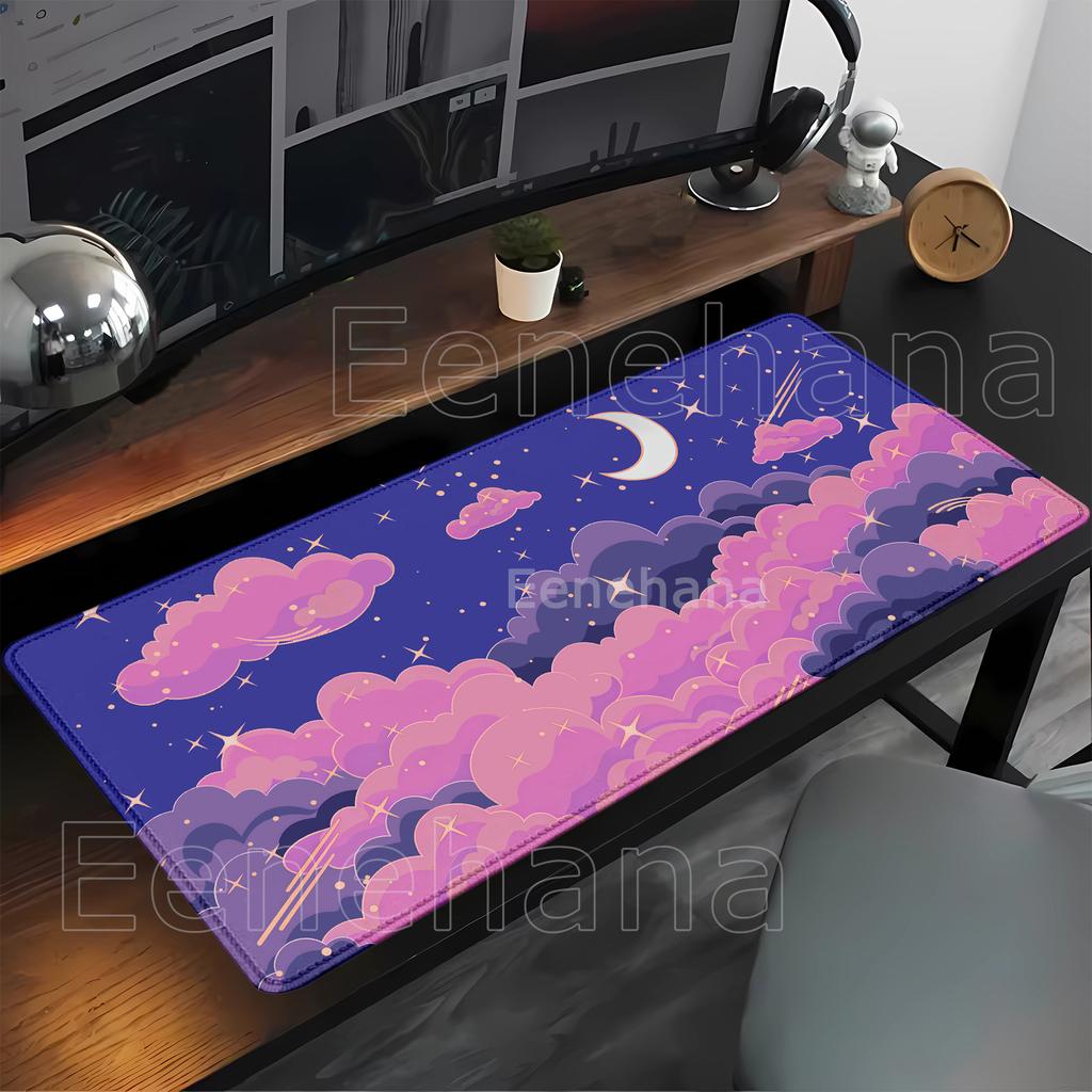 HD Printing Cloud Gamer XXL Mousepad Keyboard Rug Landscape Pc Large Mouse Pad Natural Rubber office overlock xmm Desk Mat