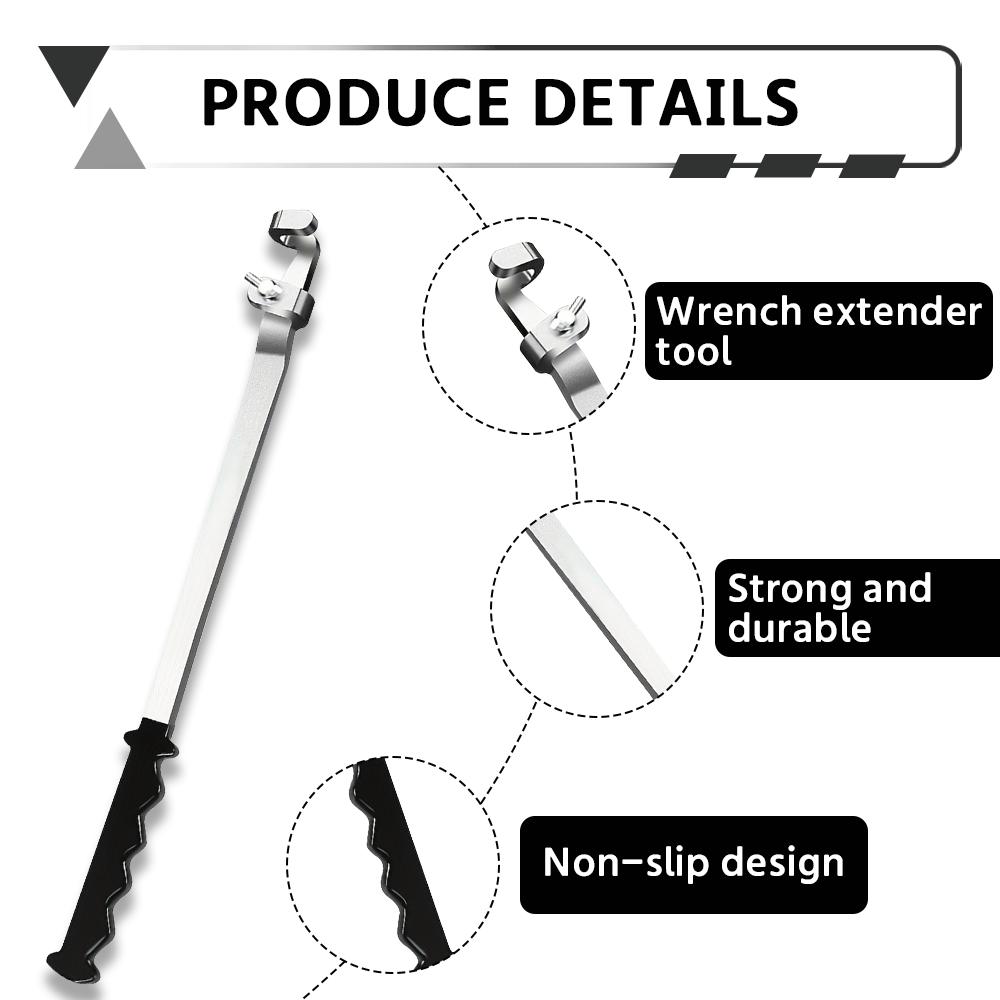 50cm Wrench Extension Rod, Wrench Extension Rod, Enhanced Leverage Design, Thickened And Lengthened Handle, Car Repair Tool