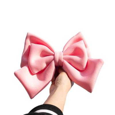Bowknot Cloth Satin Ribbon Bow Cloth Helmet Headwear Helmet Bowknot  Electric Vehicle Decoration