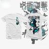 2026 Summer Jujutsu Kaisen Anime Satoru Gojo Printed Loose Shortsleeved Pure Cotton Childrens Tshirt Unisex Casual Loose Y2k