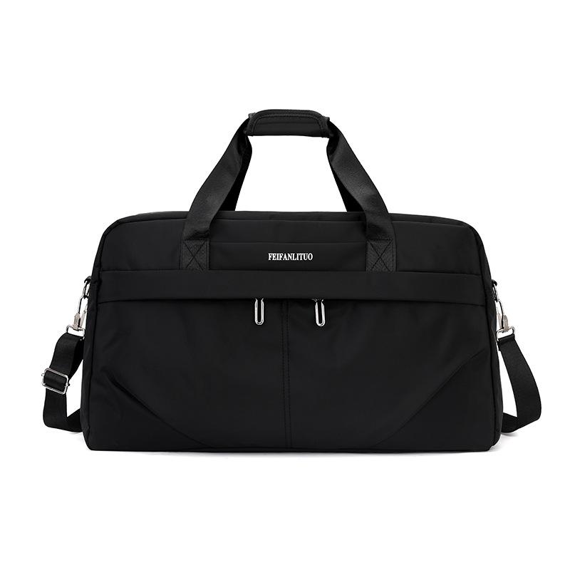 New simple and lightweight travel bag, outdoor sports, swimming and fitness bag, durable and versatile Oxford cloth handbag Small Size чёрный