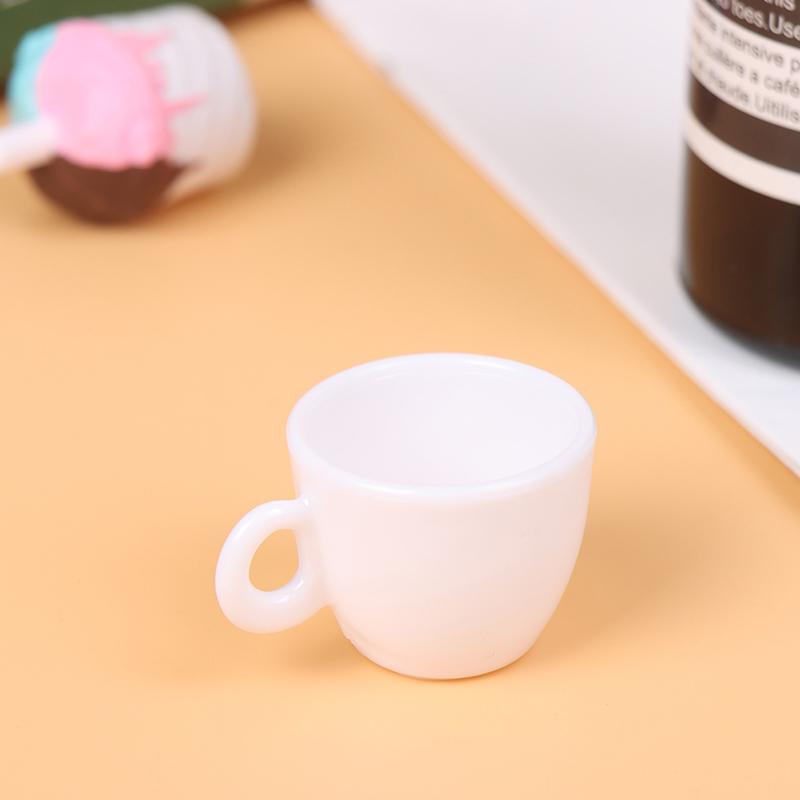 3Pcs 1:6 Dollhouse Miniature Creative New Mini Coffee Cup Model Kitchen Accessories For Doll House Decor Toys Gift