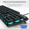 Silent Mechanical-Feel Wired Keyboard & Mouse Gaming Set (3-Piece, Universal for Computers & Laptops)