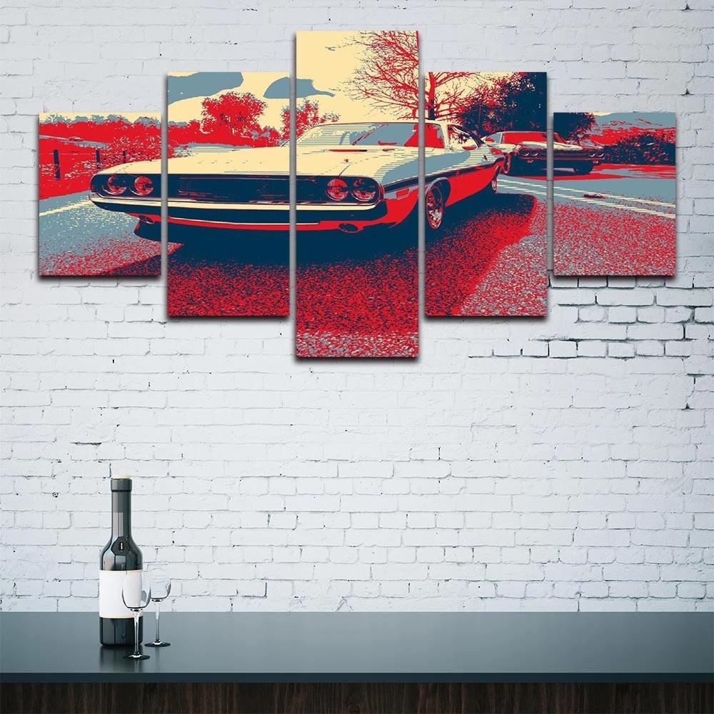 HD Prints 5 Pcs The Muscle Bros Canvas Picture Modern Wall Artwork Paintings Living Room Home Decor Modular No Framework Posters