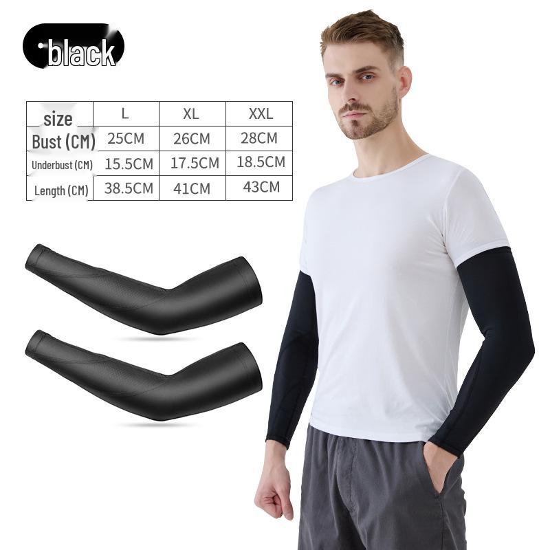 Unisex Ice Silk Sun Protection Cooling Sleeves for Outdoor Driving & Cycling