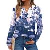 Women's Printed Long Sleeve Shirts Elegant Casual Tops Trendy Shirts Tops