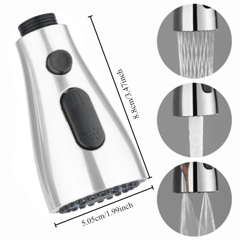 1/2PCS Kitchen Faucet Extender Sprayer Nozzle 3 Modes ABS Water Saving Bathroom Basin Sink Shower Spray Head for 1/2" Connection