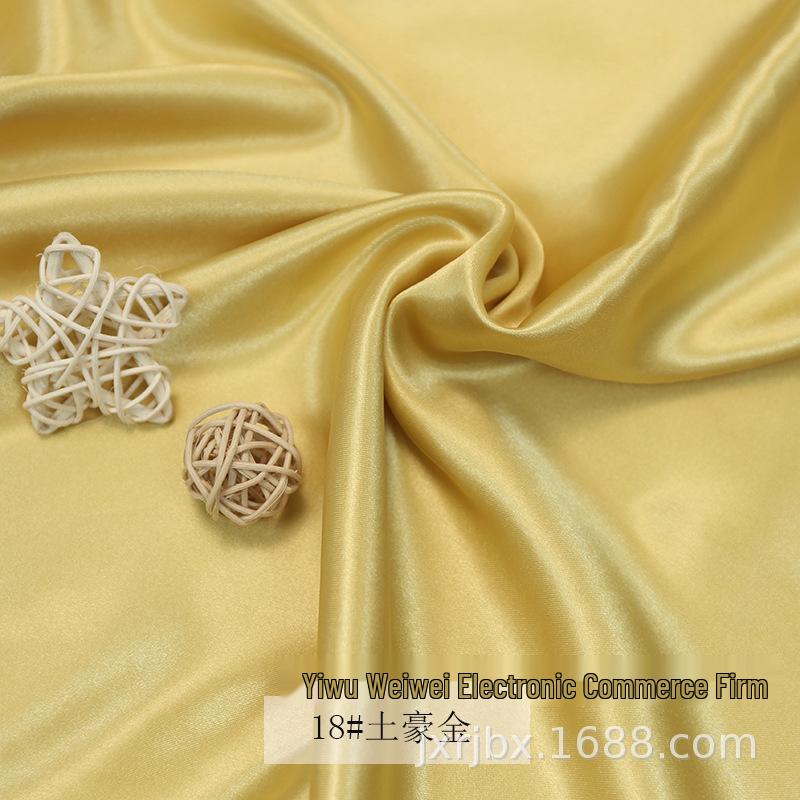 Plain Glossy Imitation Silk Satin Fabric for Clothing, Lining, & Decoration