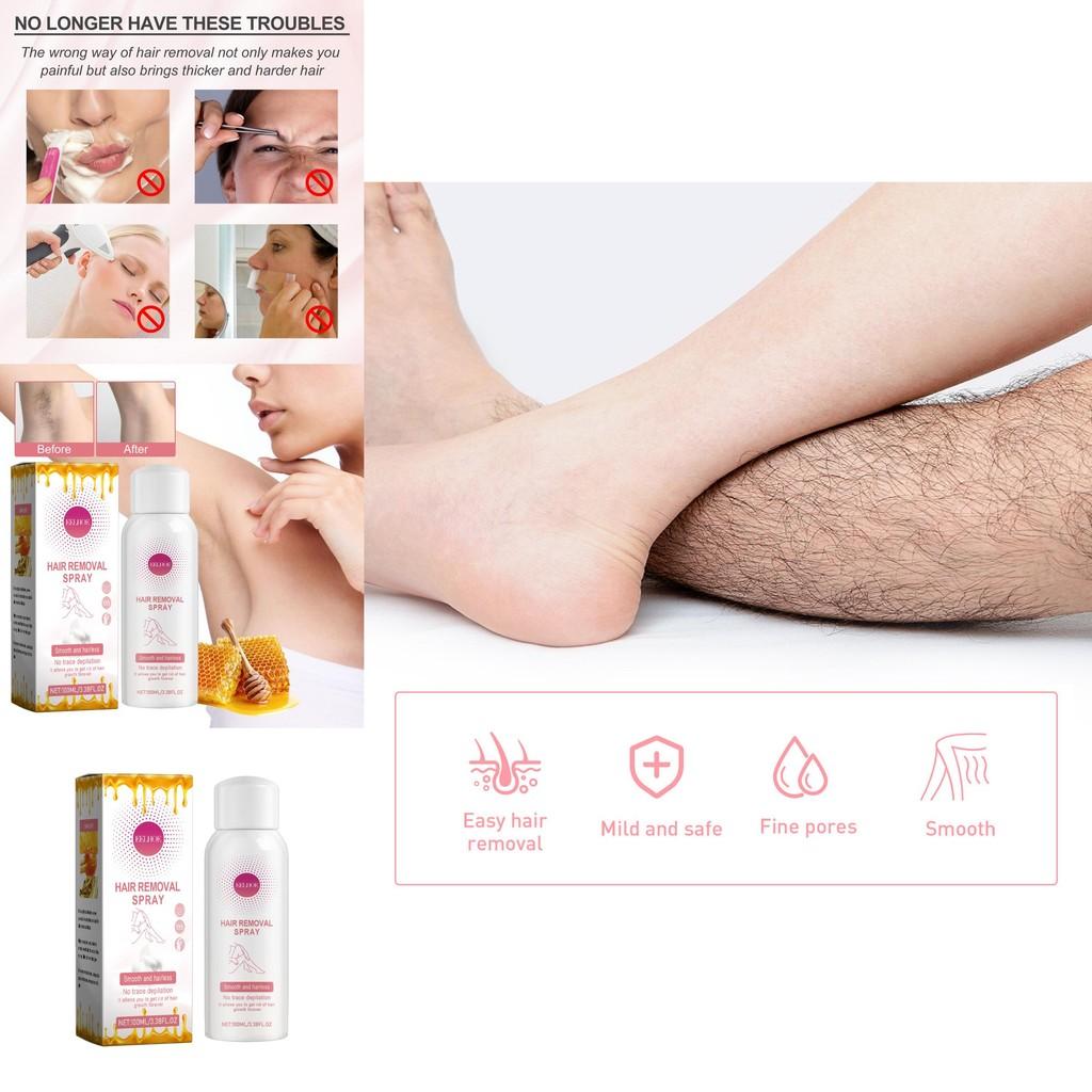 Eelhoe Honig Haarentfernungsspray Sanfte Formel Für Achseln Weiche Glatte Haut