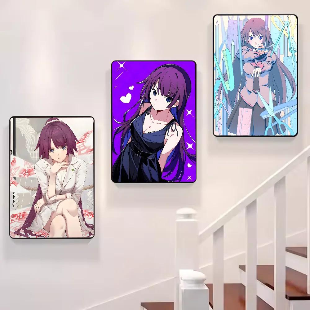 Anime Bakemonogatari Senjougahara Hitagi Poster HD Art Sticky Wall Waterproof Home Living Room Bedroom Bar Aesthetic Decoration