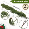 European Style Artificial Pine Needle Garland with Wire Loop, PE Material for Christmas and Home Decor