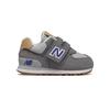 New Balance NB 574 Cushioning Abrasion Resistant Breathable Low Top Toddler Shoes Castle Gray Infant And Toddler IV574NA2