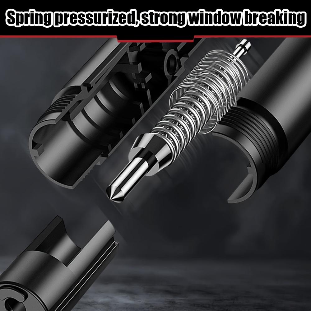 2-in-1 Car Safety Hammer with Window Breaker and Seat Belt Cutter - Emergency Escape Tool, ABS & Alloy Structure, Portable Design with Easy Access