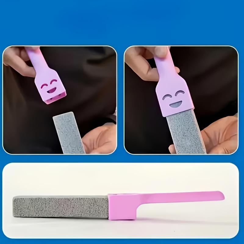 2 Handle 2 Pumice Stone Sticks Cleaning Sticks, Toilet Brush, Bathroom Stain Remover, No Electricity Required
