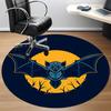 1pc Bat Moon Office Round Area Rug, Under Office Chairs Bedroom Living Room Home Decor, Room Deco, Available In Various Sizes