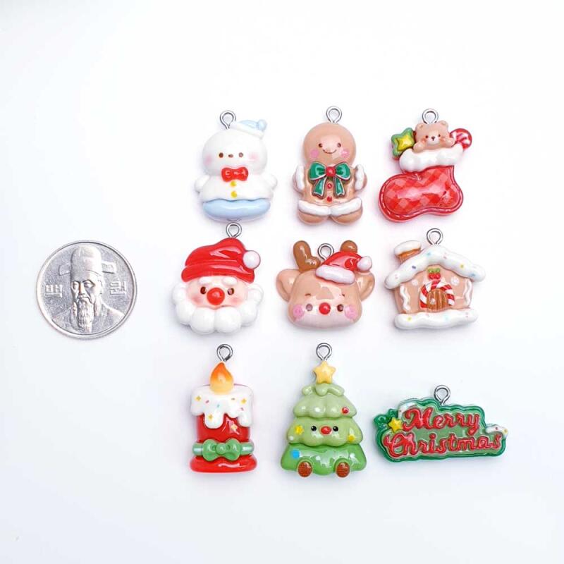 Christmas Pendant Keychain Material Accessory Supplies
