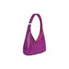 By Far Baby Amber Zipper Closure Goat Leather Underarm Tote Shoulder Bag Women bags Purple Red 23CRBASFCHDDLSMAFCH