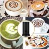 Household Electric Milk Frothers Machine Chocolate Mixer Cappuccino Coffee Latte Mixer Portable Blender - Black EU Plug