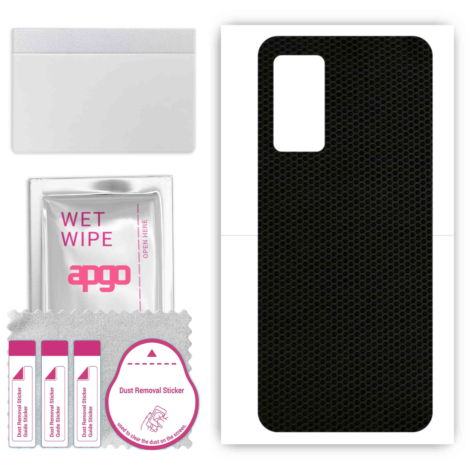 

apgo Protective Skin Sticker for the back compatible with Meizu 18X, Wrap Film, Foil, Vinyl - Pattern Matrix