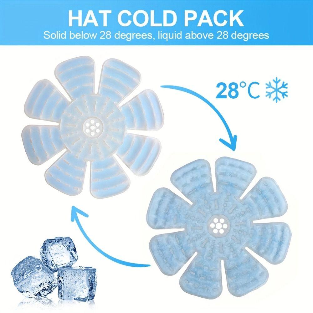 Universal Hat Cooling Ice Pads Multi-Use PCM Ice Pack Hat Portable Helmets Cooling Cap  Outdoor