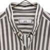 Ami Alexandre Mattiussi Striped Pattern Long Sleeve Button Down Shirt 39 Men's Used