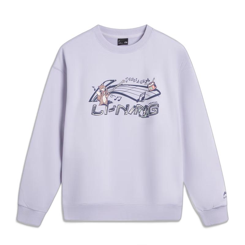 

Li-Ning Women s Fleece-Lined Pullover Sweatshirt AWDVC76 M