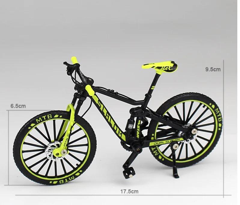 

Experience Thrilling Finger MTB Racing with KaKBeir 1:10 Mini Alloy Bike Die Cast Metal Simulation Toy for Collectors Adult Kids зелений