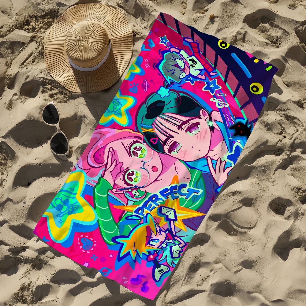 Cartoon A-lien S-Stage S Towel Beach Towel Oversized Quick Dry Towel Absorbent Soft Swim BeachTowels for Men Women