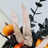 Simulated Flowers Artificial Eucalyptus Leaves Vase 42cm Handmade Artificial Pumpkin Bouquet Black/Orange Autumn Branches