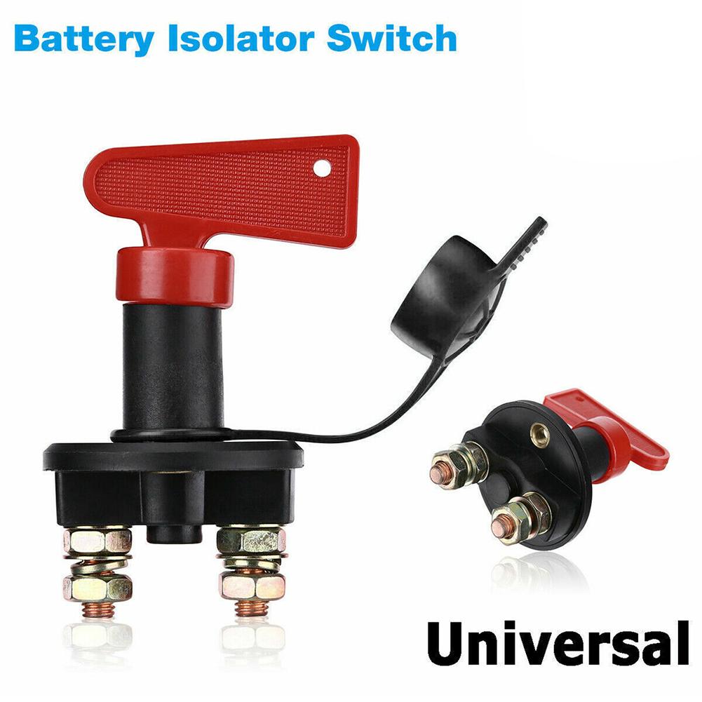 Universal Battery Switch 12V Battery Isolator Rotary Battery Power Disconnect Switch for Auto Truck Boat for Vehicle Car Van