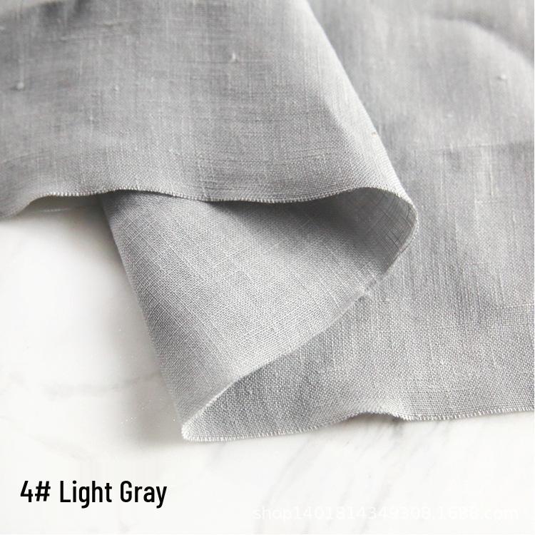 High-Quality Sand Washed Linen-Cotton Fabric for Summer Dresses & Pants