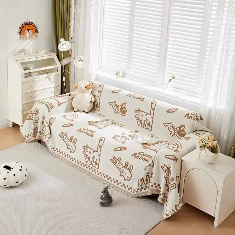 Чехлы для диванов с рисунком кошек в стиле граффити для гостиной — фото 7