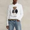Polo Ralph Lauren Ss22 Bear Print Crew Neck Long Sleeve Knit Sweater Women sweater White RL22823-100