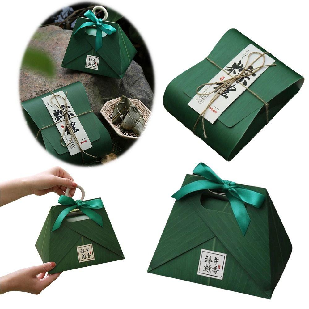 Portable Dragon Boat Festival Gift Box Handheld Luxury Gift Box Portable Gift Bag  Hotel Festival