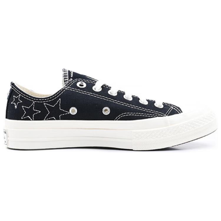 Converse Chuck 70 Low Stars Unisex Sneakers Black Dark-Matter Egret A11612C