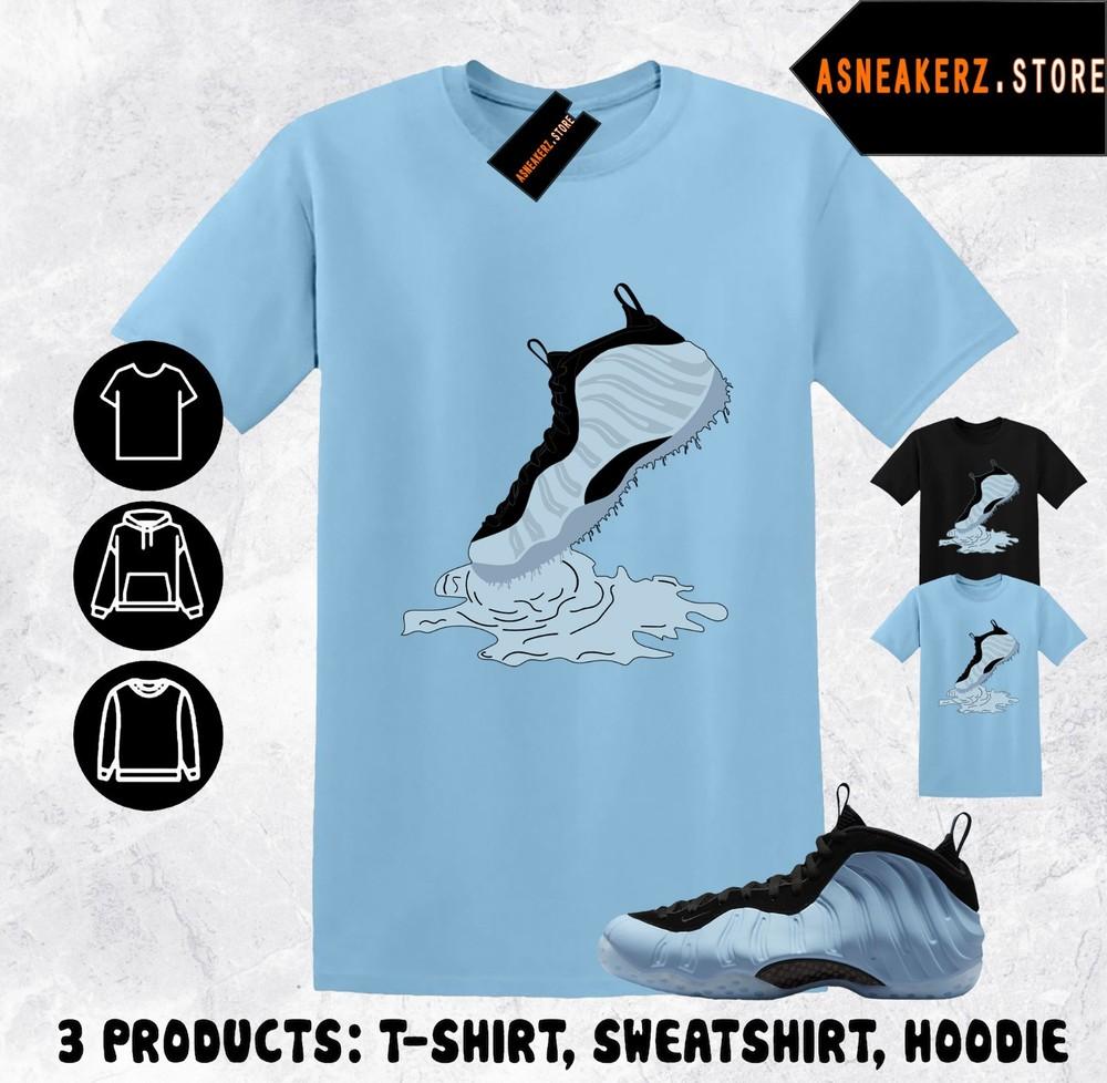Shirt Matching Foamposite One Psychic Blue Match Sneaker Shoe Dripping T-Shirt Unisex T-Shirt XXXL