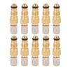 10PCS Tractor Air Liquid Valves Tire Brass Valve Stem TR218A CH3 Core Housings Replacement