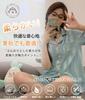 summer open short short top and bottom ice cute pajama set [PHOLEEY] Women's pajamas, loungewear, wear, front, sleeves, pants, set, silk,
