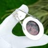 Natürlicher Rhodonit Edelstein Anhänger 925 Sterling Silber Indischer Schmuck Für Frauen