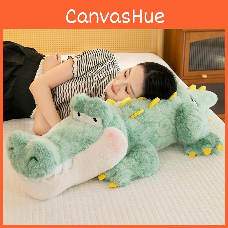 Crocodile Plush Pillow With Soft Short Pile For Kids And Teens Comfort