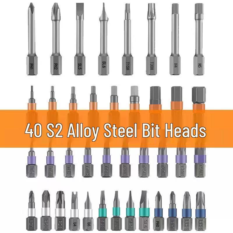 42-in-1 Multifunctional S2 Steel Ratchet Screwdriver and Wrench Set