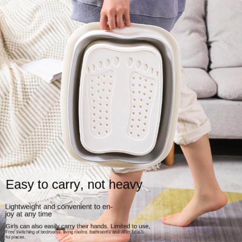 Hot Foldable Footbath Massage Bucket Soaking Bucket Folding Basin Spa Foot Bath Bucket Household Sauna Bathtub Pedicure Bath